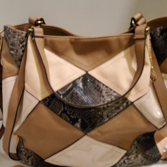 Big Budda CREAM AND PEACH tote. - Picture 2 of 16